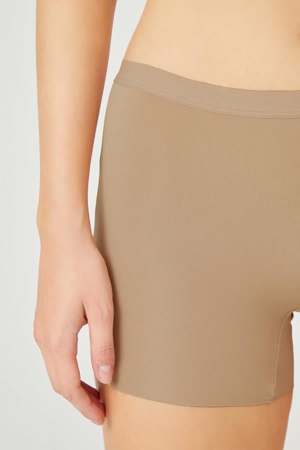 Basic Lazer Kesim Dikişsiz Kadın Boxer Külot 3'lü Paket - 2