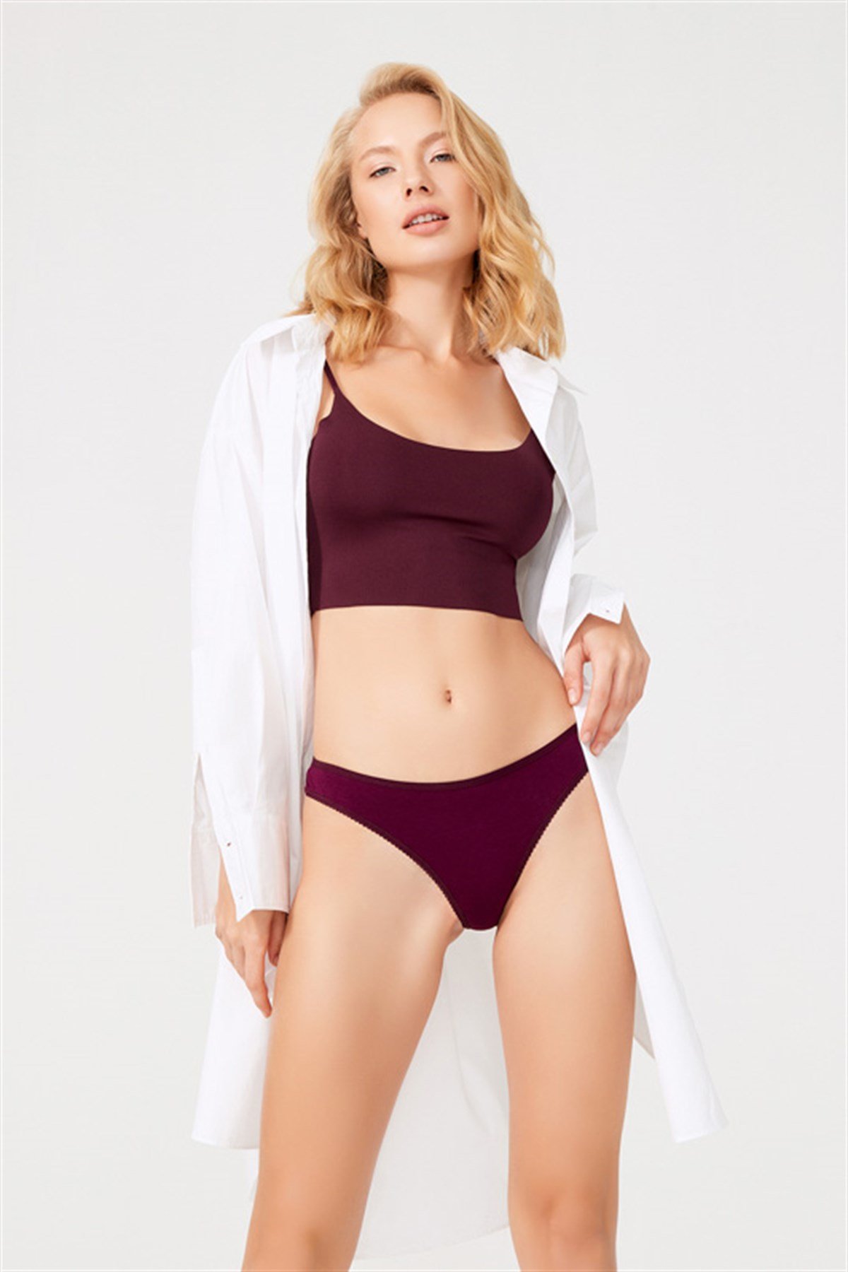 Basic Pamuklu Kadın Tanga 5'li Paket Külot