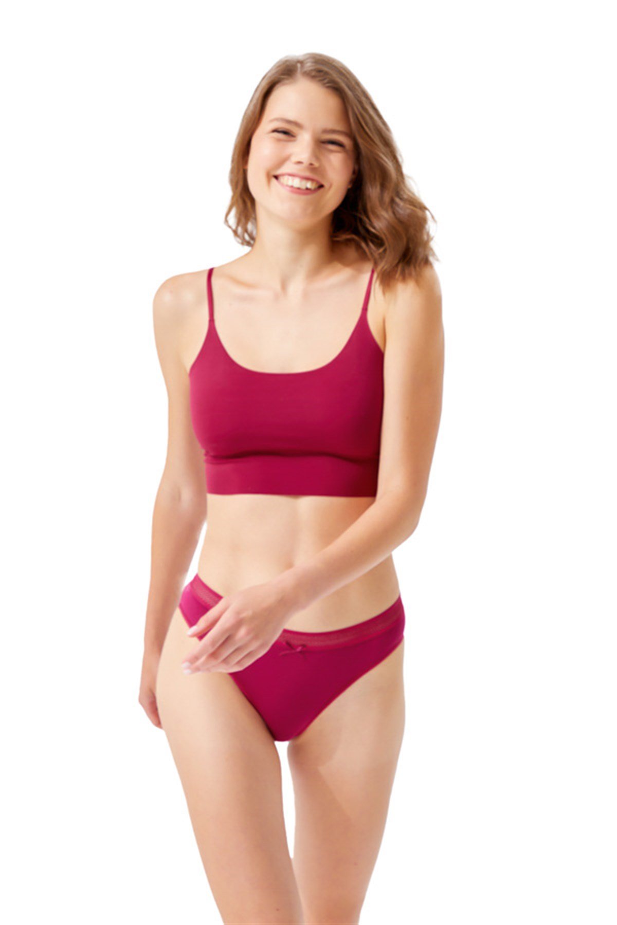 Basic Spor File Lastikli Pamuklu Brezilya Külot 3'lü Paket - 4