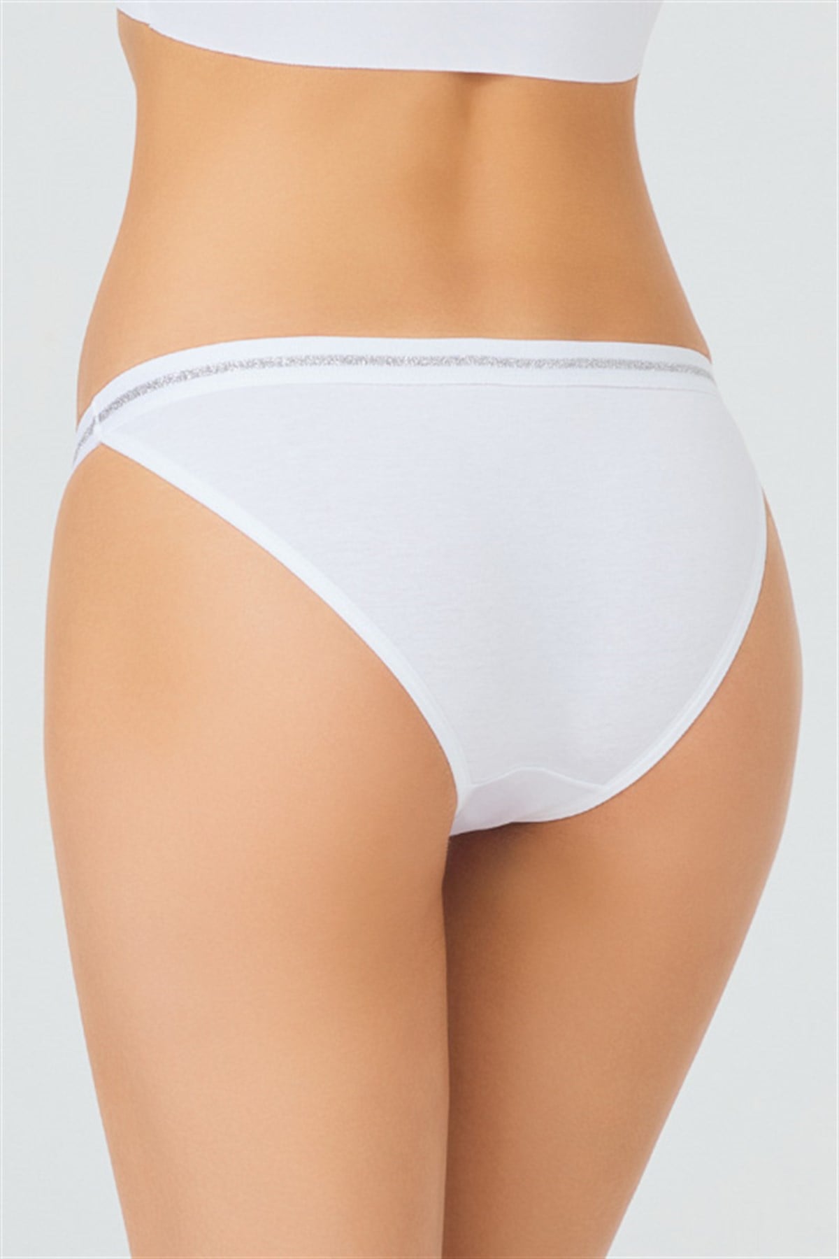 Beyaz Kadın Bikini Külot