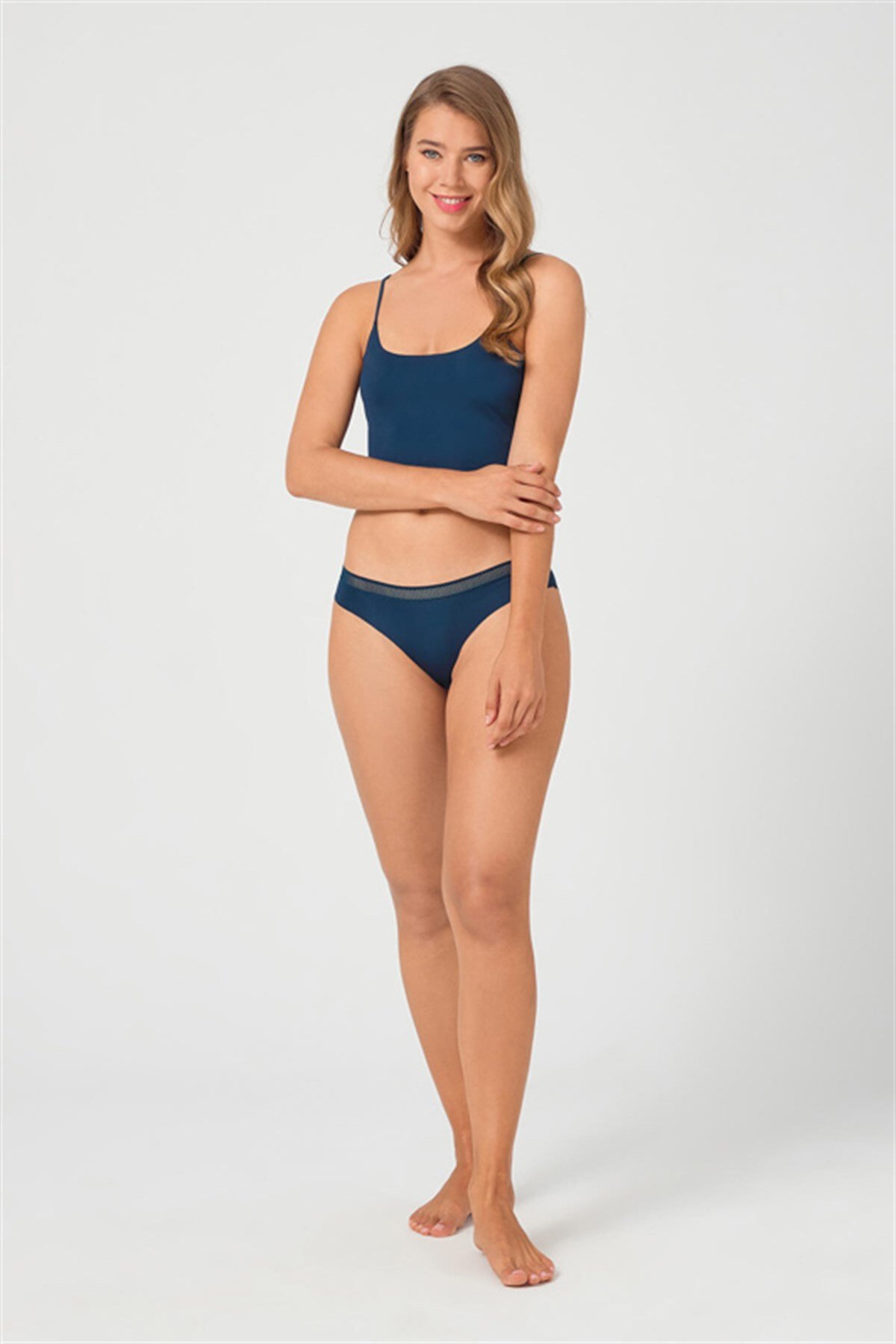 File Lastikli Lazer Kesim Bikini Külot 5'li Paket - 2