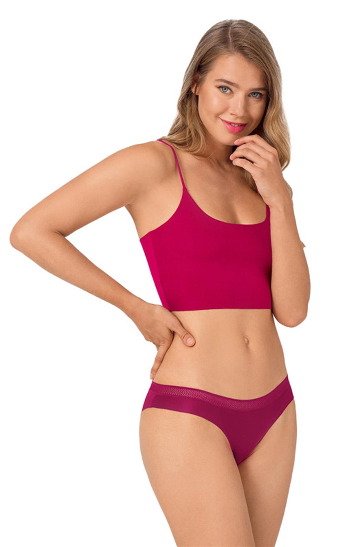 File Lastikli Lazer Kesim Bikini Külot 5'li Paket - 2