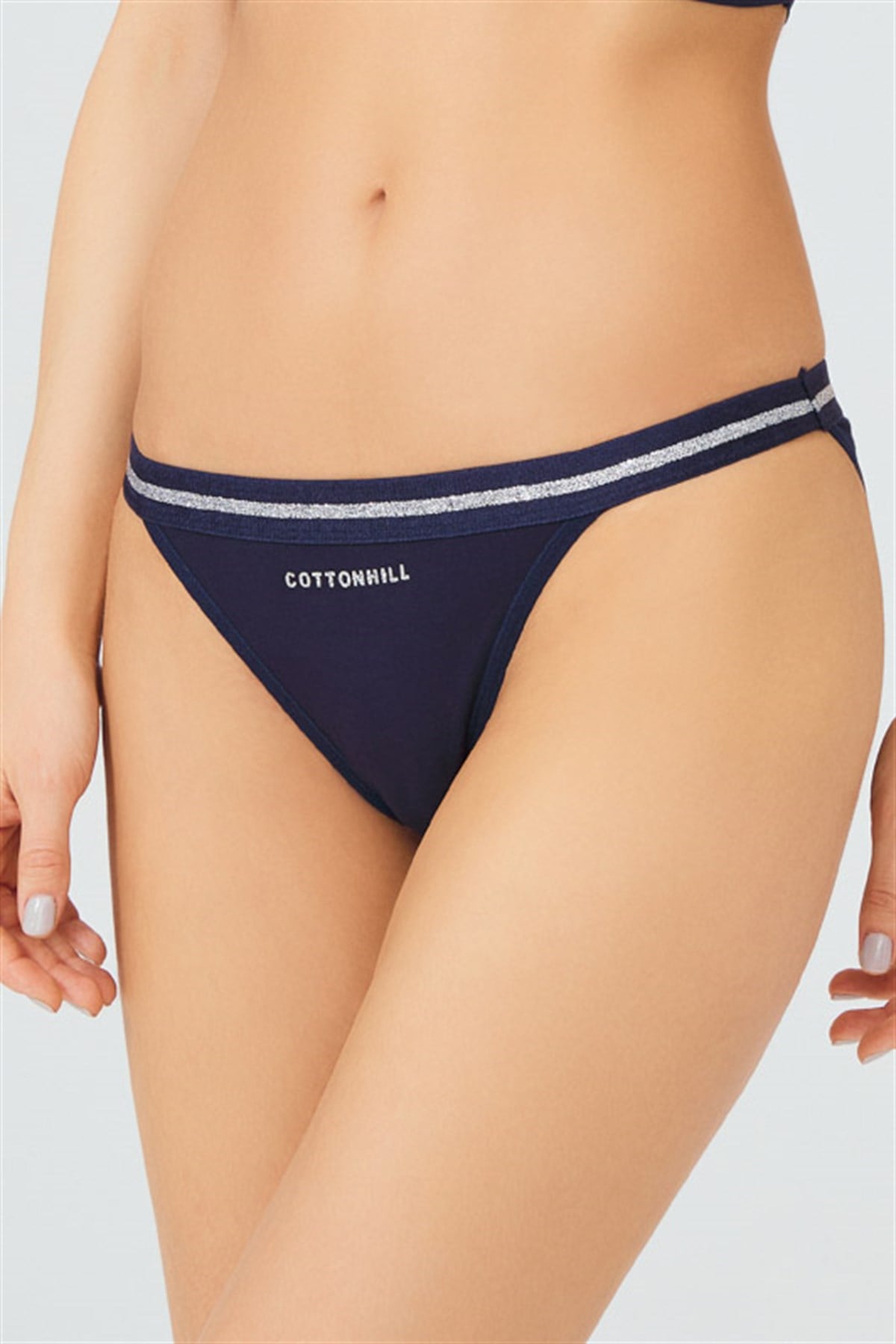 Lacivert Basic Kadın Bikini Külot