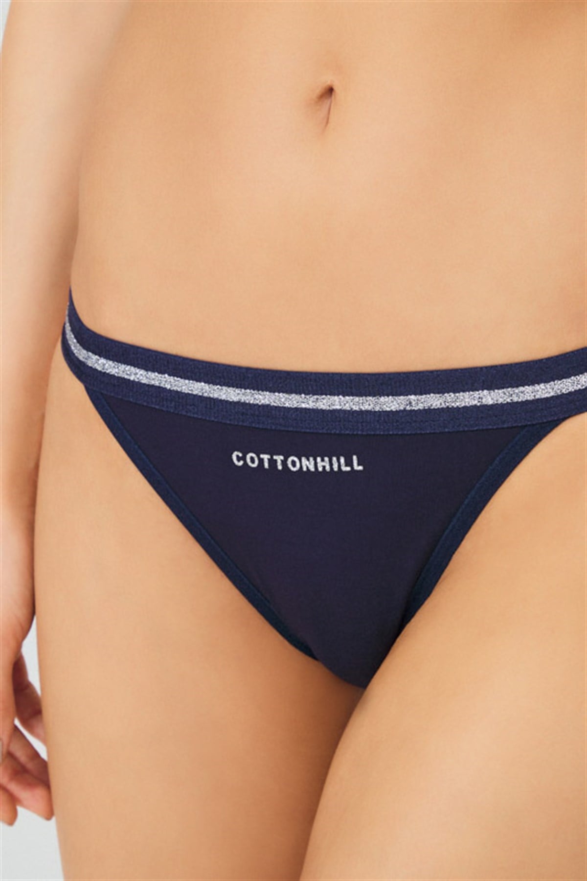 Lacivert Basic Pamuklu Bikini Külot