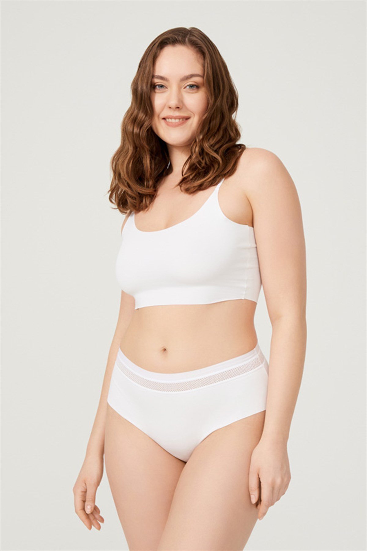 Lazer Kesim Lastik Detaylı Büyük Beden Bikini Külo