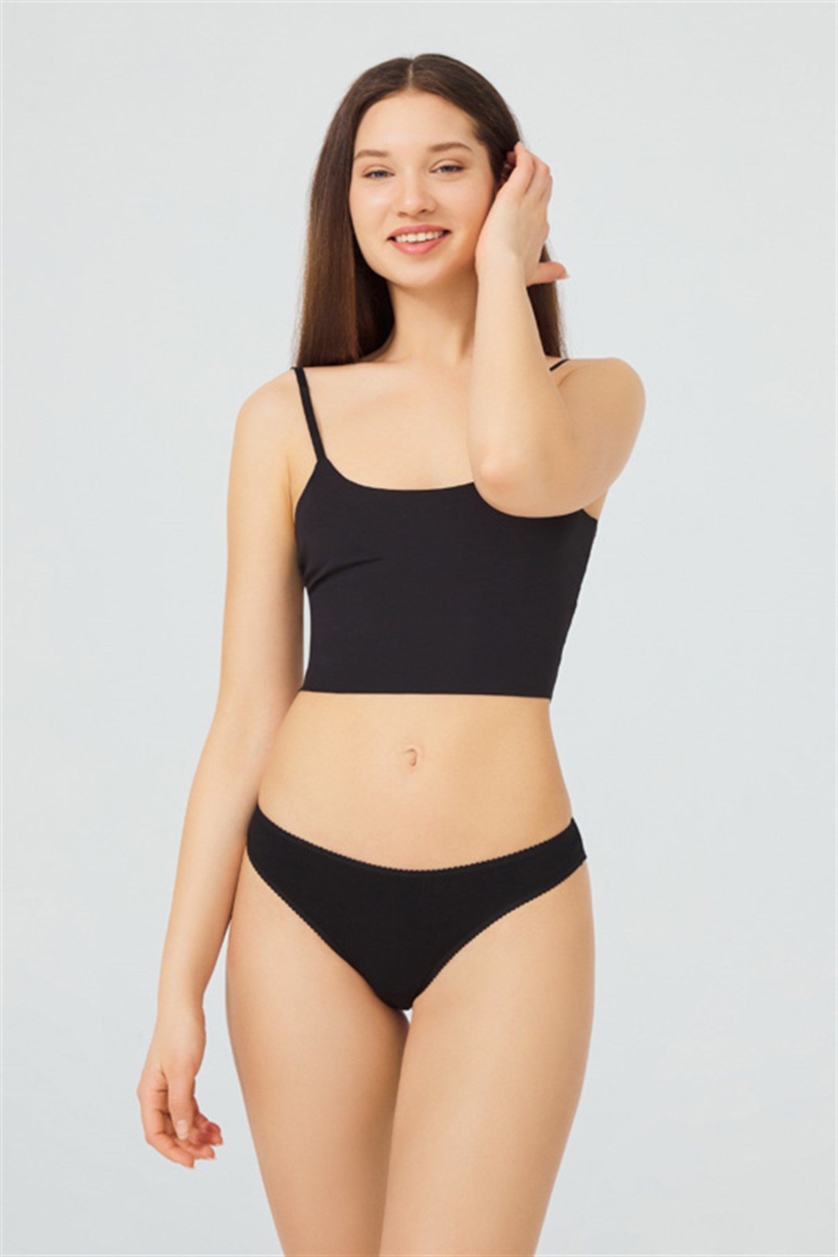 Pamuklu Basic Kadın Brezilya Külot 3'lü Paket - 1