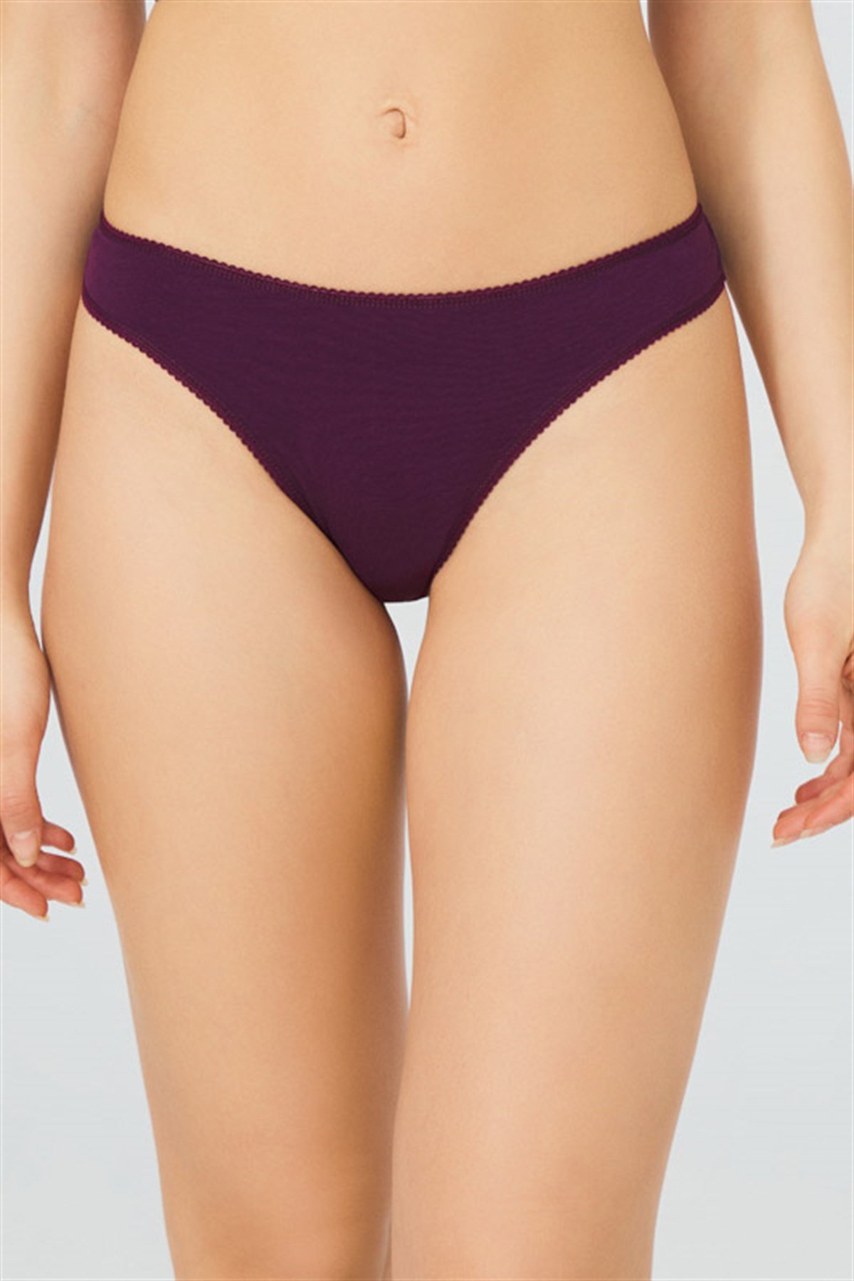 Pamuklu Basic Kadın Brezilya Külot 3'lü Paket - 3