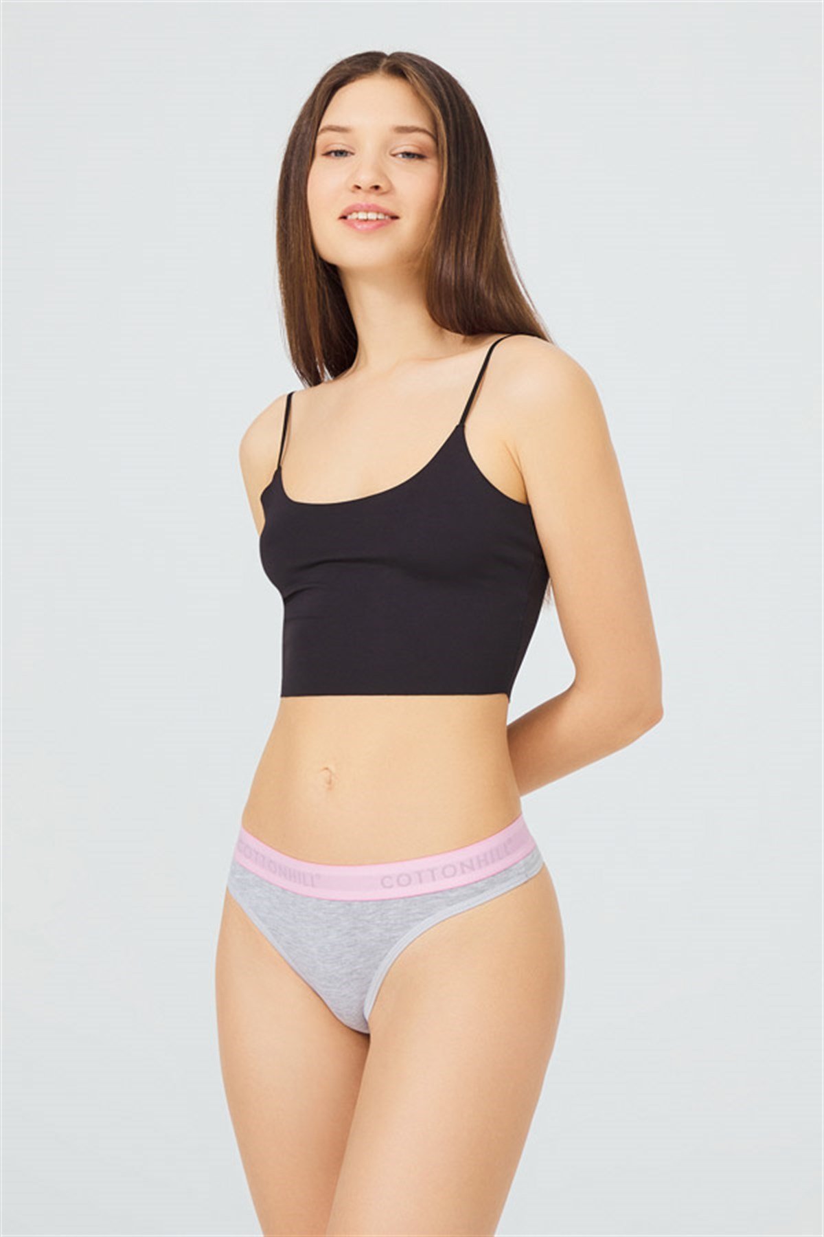 Pamuklu Basic Kadın Tanga Külot 5'li Paket - 2