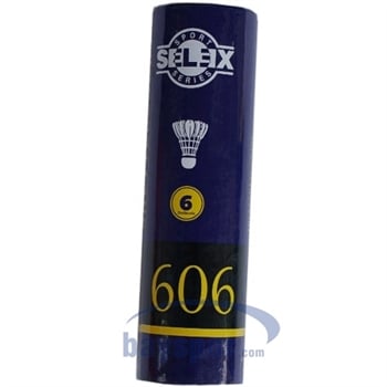 Selex 606 Kaz Tüyü Badminton Topu 6Lı