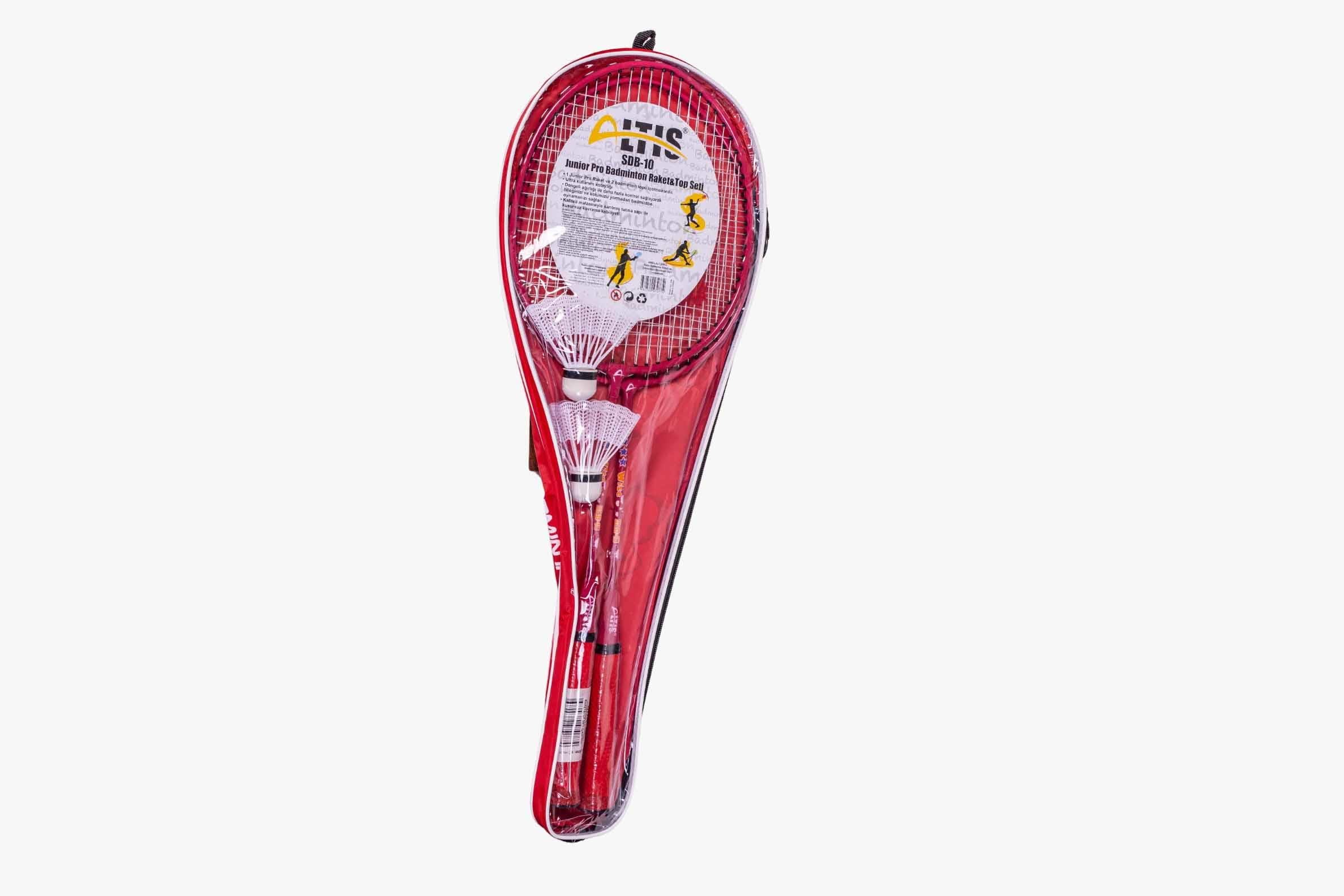 Altis SDB-10 Çiftli Tam Kılıf Badminton Raket Seti - İki Raket ve Kılıf İle Badminton Oyunu İçin Tam Donanım
