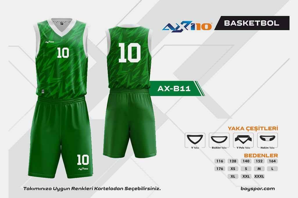 Axi10 AX-B11 Dijital Basketbol Forma Takımı - Konforlu Tasarım ve Hareket Özgürlüğü ile Optimum Oyun Performansı