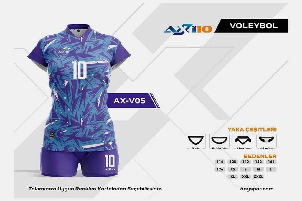 Axi10 AXV-05 Dijital Voleybol Forması - Yüksek Kaliteli Malzeme ve Konforlu Tasarım ile Optimum Oyun Performansı