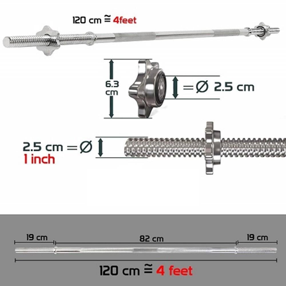 Helix Spinlock Bar SB-120 Krom 120cm