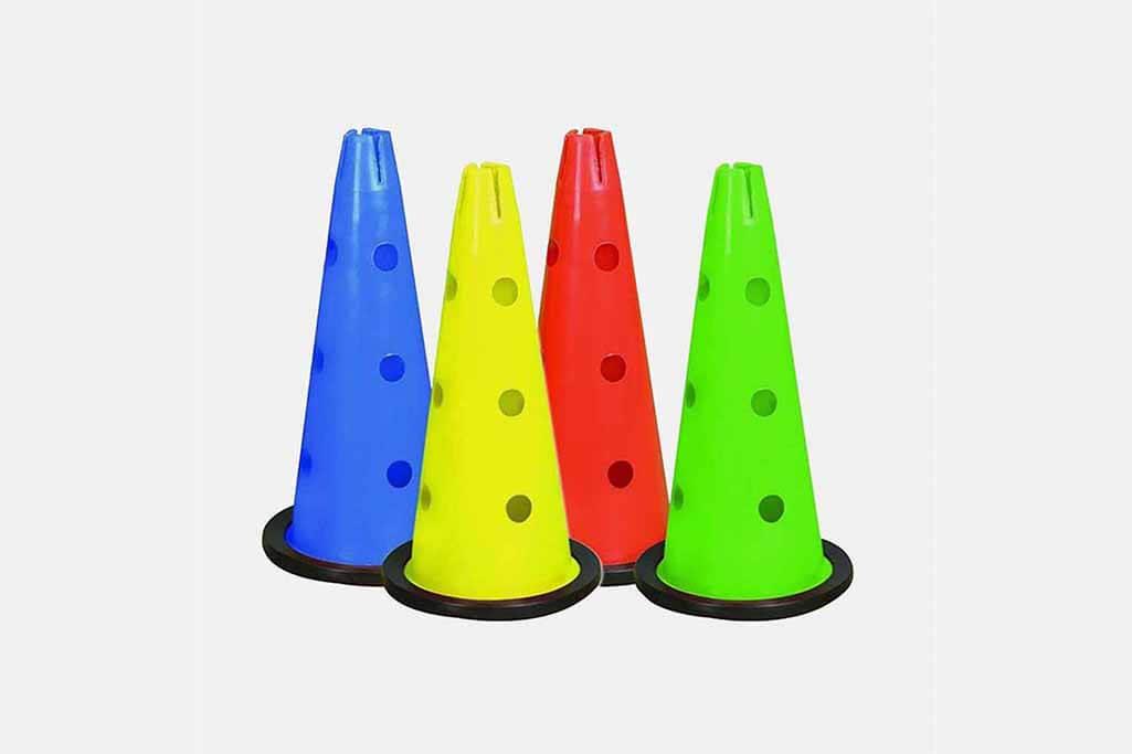 Scucs 45 cm Mavi Delikli Kauçuk Tabanlı Antrenman Hunisi: Fitness Tutkunlarına Özel Yüksek Performanslı Egzersiz Aracı