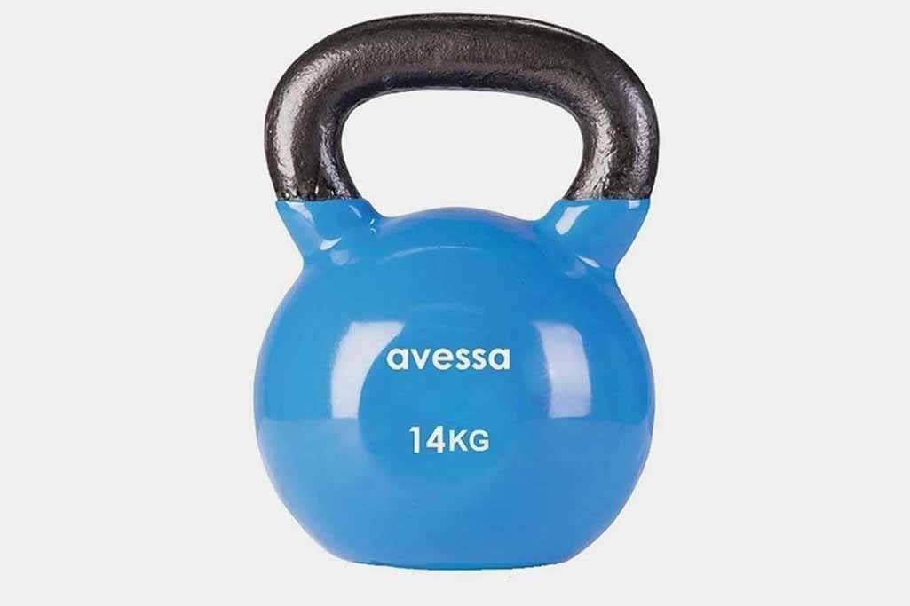 Profesyonel Egzersizler İçin: Avessa Açık Mavi 14 KG Kettle Dambıl ile Üst Düzey Performans