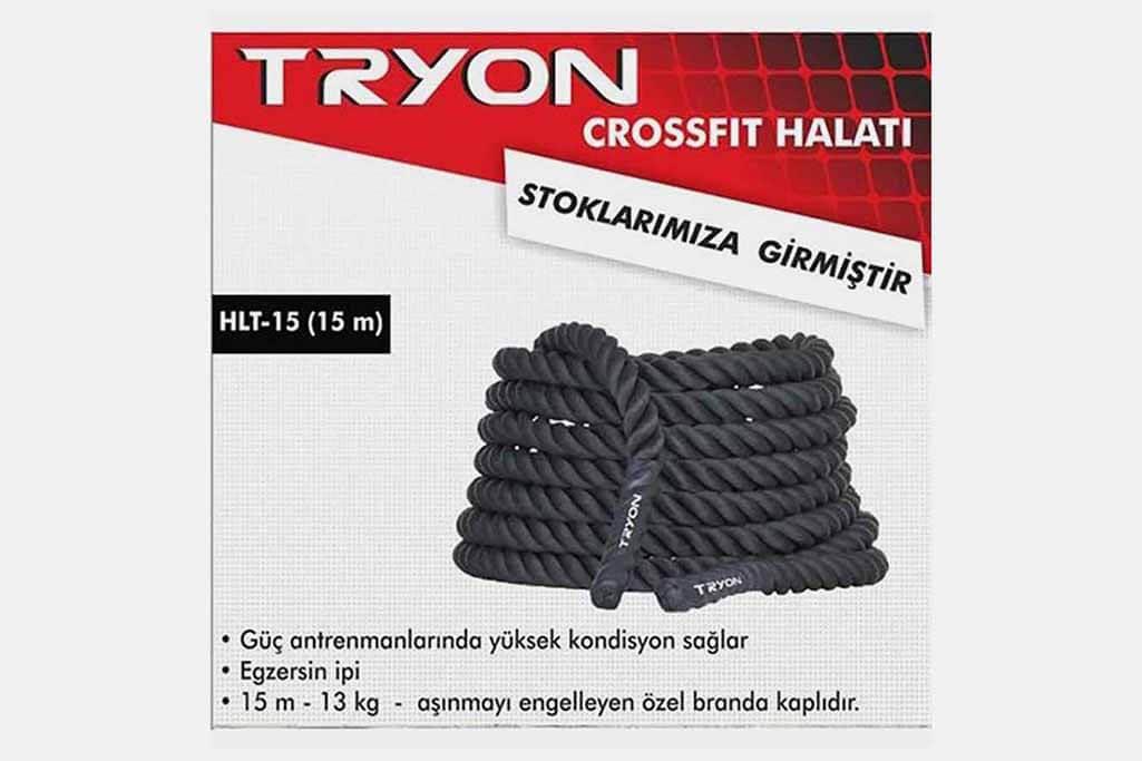 Ergonomik Tutuş ve Esneklik: Tryon Hlt-15 Crossfit Halatı 15 Metre