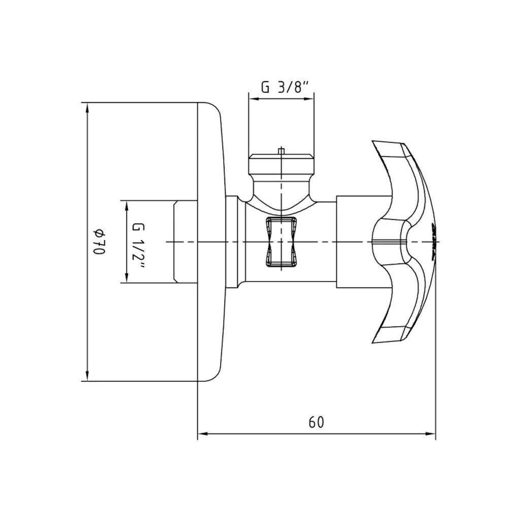 10 Adet ECA Filtreli Klozet Taharet (Ara) Musluğu Rozetli 102111128