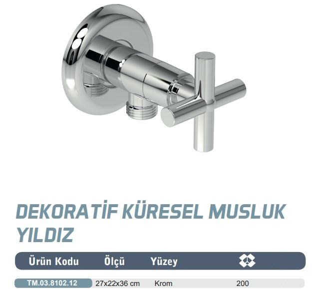 10 Adet MaxiFlow Yıldız Klozet Taharet (Ara) Musluğu Rozetli (Toptan) TM03810212 