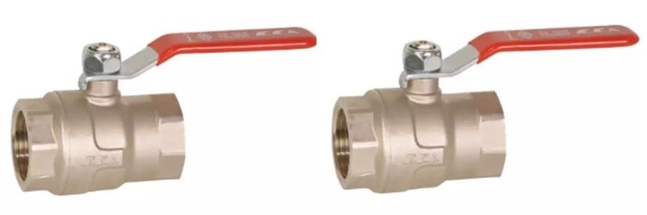 2 Adet ECA 3/8 Endüstriyel Tip Küresel  Valfi PN40 / Vana 602122229