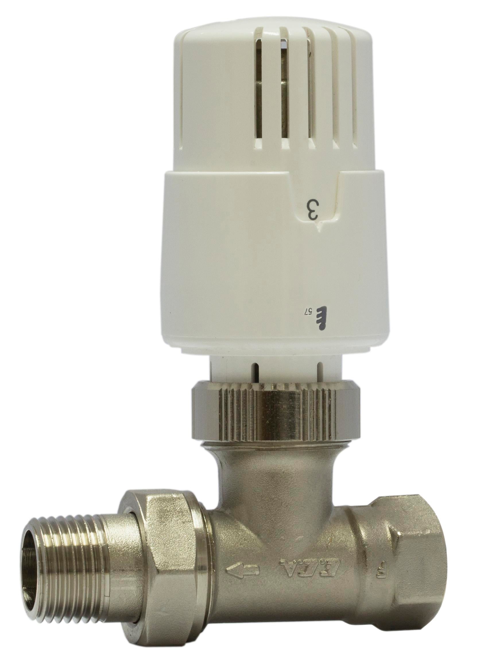 2 Adet ECA TRV4 Termostatik Düz Radyatör Valfi Petek Vanası 602120756