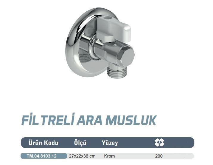 20 Adet MaxiFlow Filtreli Küresel Klozet Taharet (Ara) Musluğu Rozetli (Toptan) TM02810112
