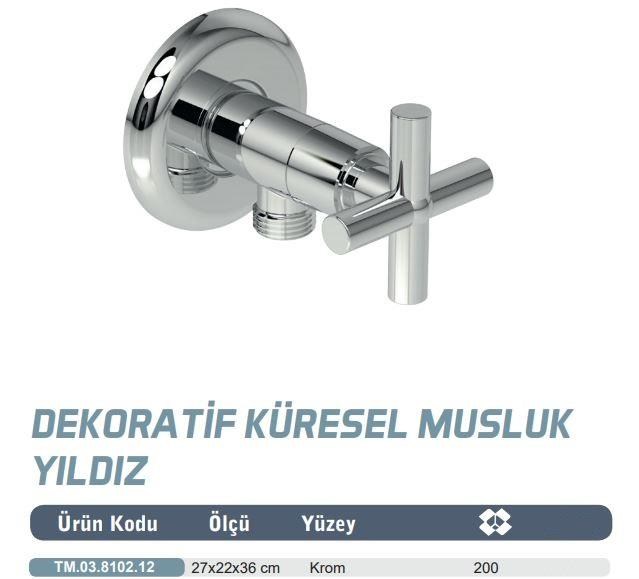 20 Adet MaxiFlow Yıldız Klozet Taharet (Ara) Musluğu Rozetli (Toptan) TM03810212 