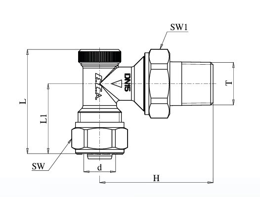 25 Adet ECA GDV3 1/2 Köşe Radyatör Geri Dönüş Valfi Pex 602120730