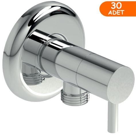 30 Adet MaxiFlow Çubuk Klozet Taharet (Ara) Musluğu Rozetli (Toptan) TM04810312