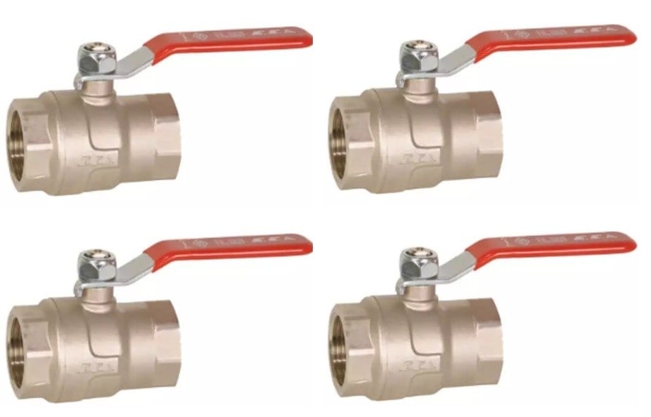 4 Adet ECA 1/4 Endüstriyel Tip Küresel  Valfi / Vana PN40 602122228
