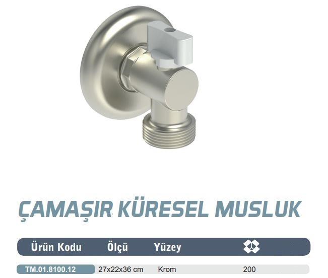 4 Adet MaxiFlow Mini Küresel Çamaşır Bulaşık Makinesi Musluğu TM01810012