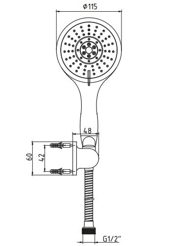 5 Adet AR Tilia Mafsallı Duş Seti Banyo Üst Takımı Beş Fonksiyonlu 102117359