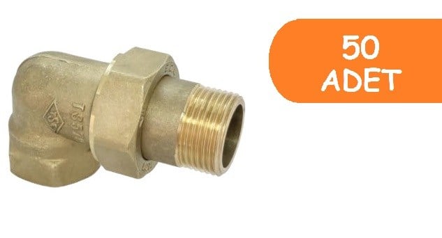 50 Adet ECA 1/2 Köşe Rakor / Rekor 601002002
