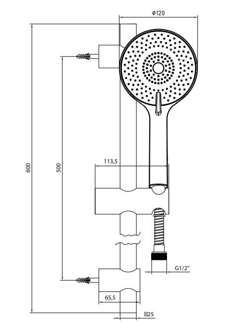 AR Avanos Banyo Hareketli Sürgülü Duş Seti Üst Takımı 102146138