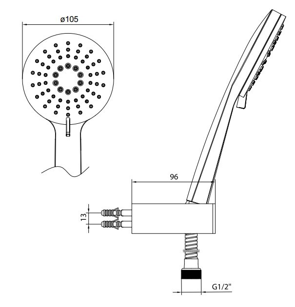 AR Ayder Mafsallı Duş Seti Banyo Üst Takımı 102117449