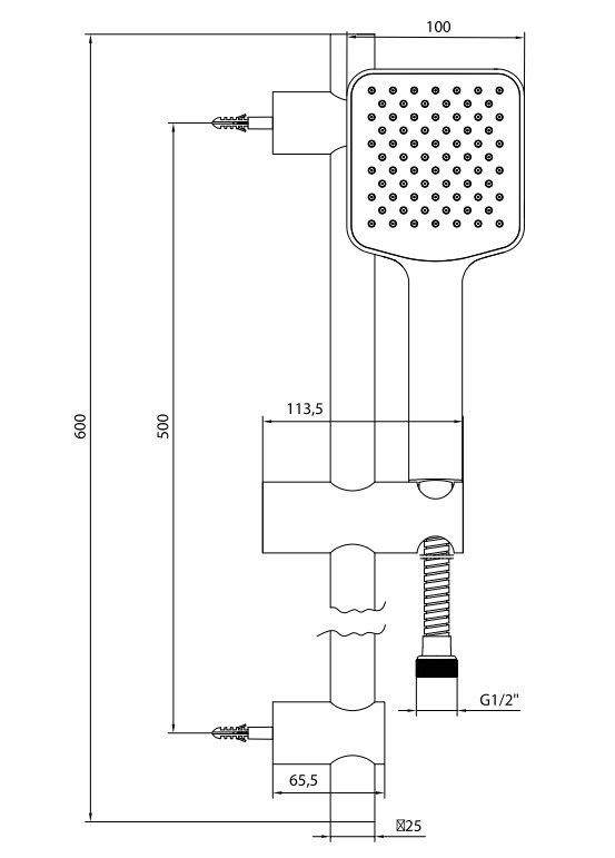 AR Dicle Banyo Hareketli Sürgülü Duş Seti Üst Takımı 102146136