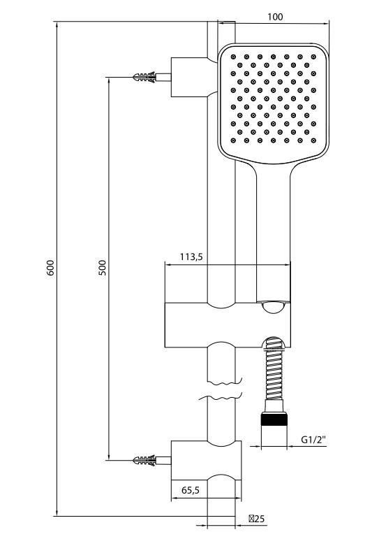 AR Dicle Banyo Hareketli Sürgülü Duş Seti Üst Takımı 102146136