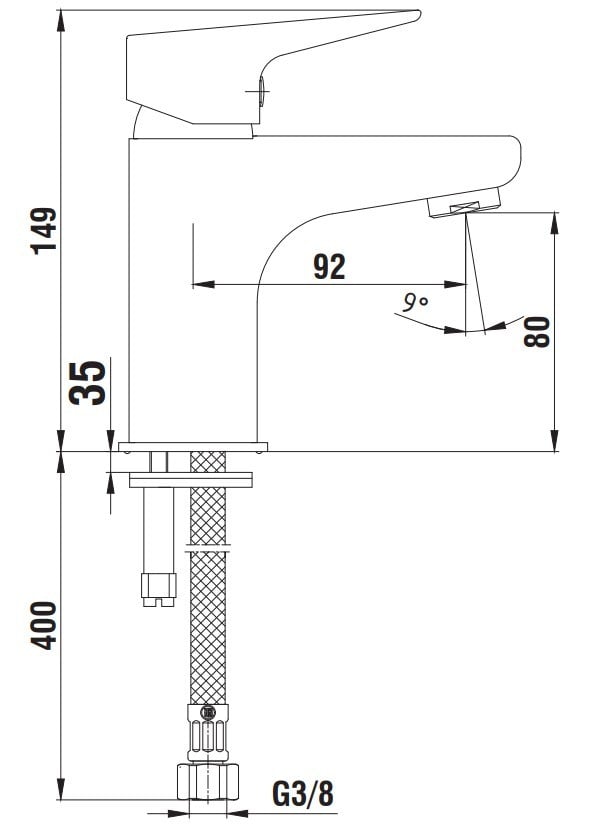 AR Fia Tek Gövde Lavabo Bataryası 102108962
