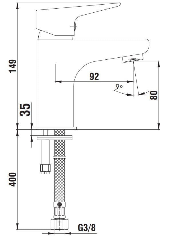 AR Fia Tek Gövde Lavabo Bataryası 102108962