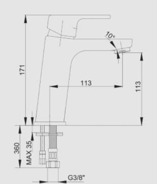 AR Lunetta Lavabo Bataryası 102188107