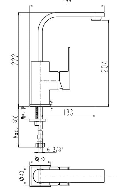 AR Melia Lavabo Bataryası Kuğu Borulu 102118149