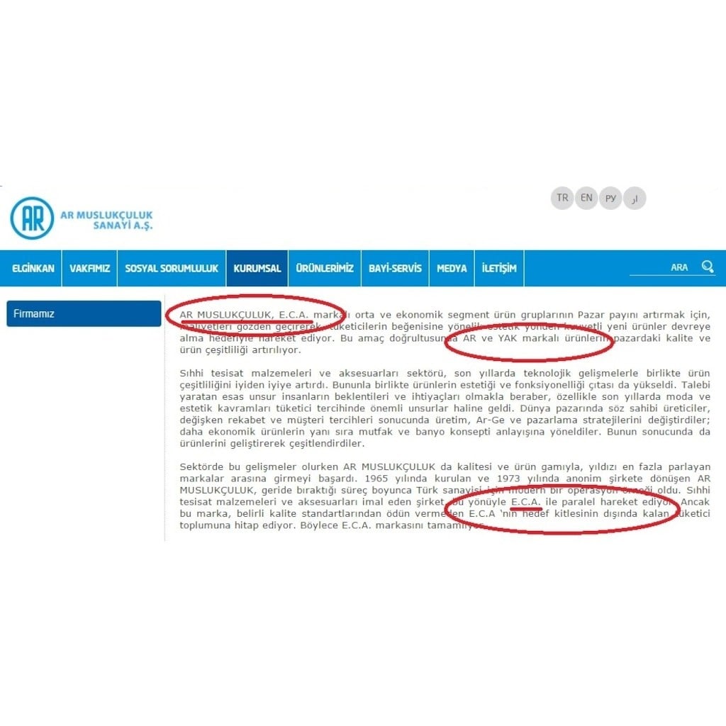 Ar Moni Mutfak Eviye Bataryası 102118010