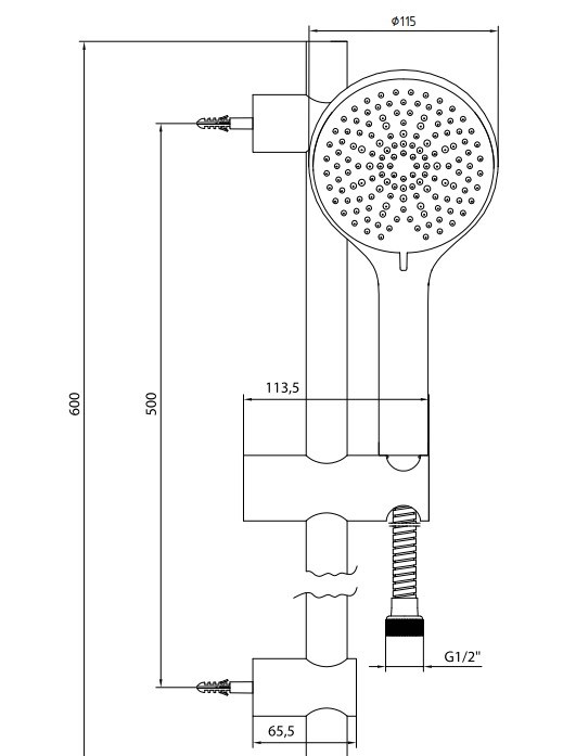 AR Tuna Banyo Hareketli Sürgülü Duş Seti Üst Takımı 102146135