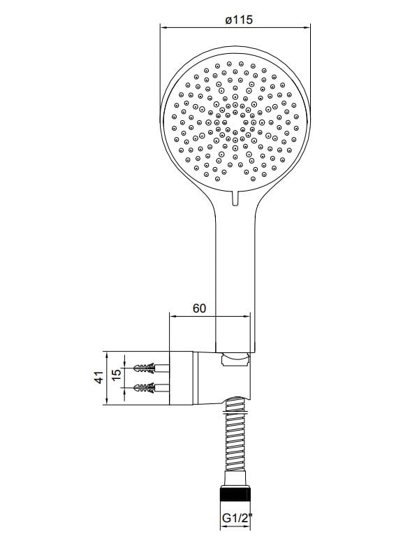 AR Tuna Mafsallı Duş Seti Banyo Üst Takımı 102117447