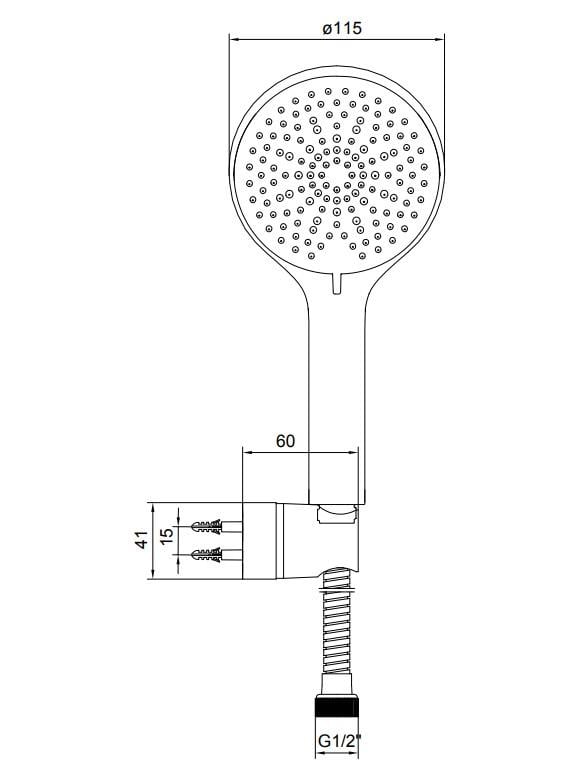 AR Tuna Mafsallı Duş Seti Banyo Üst Takımı 102117447