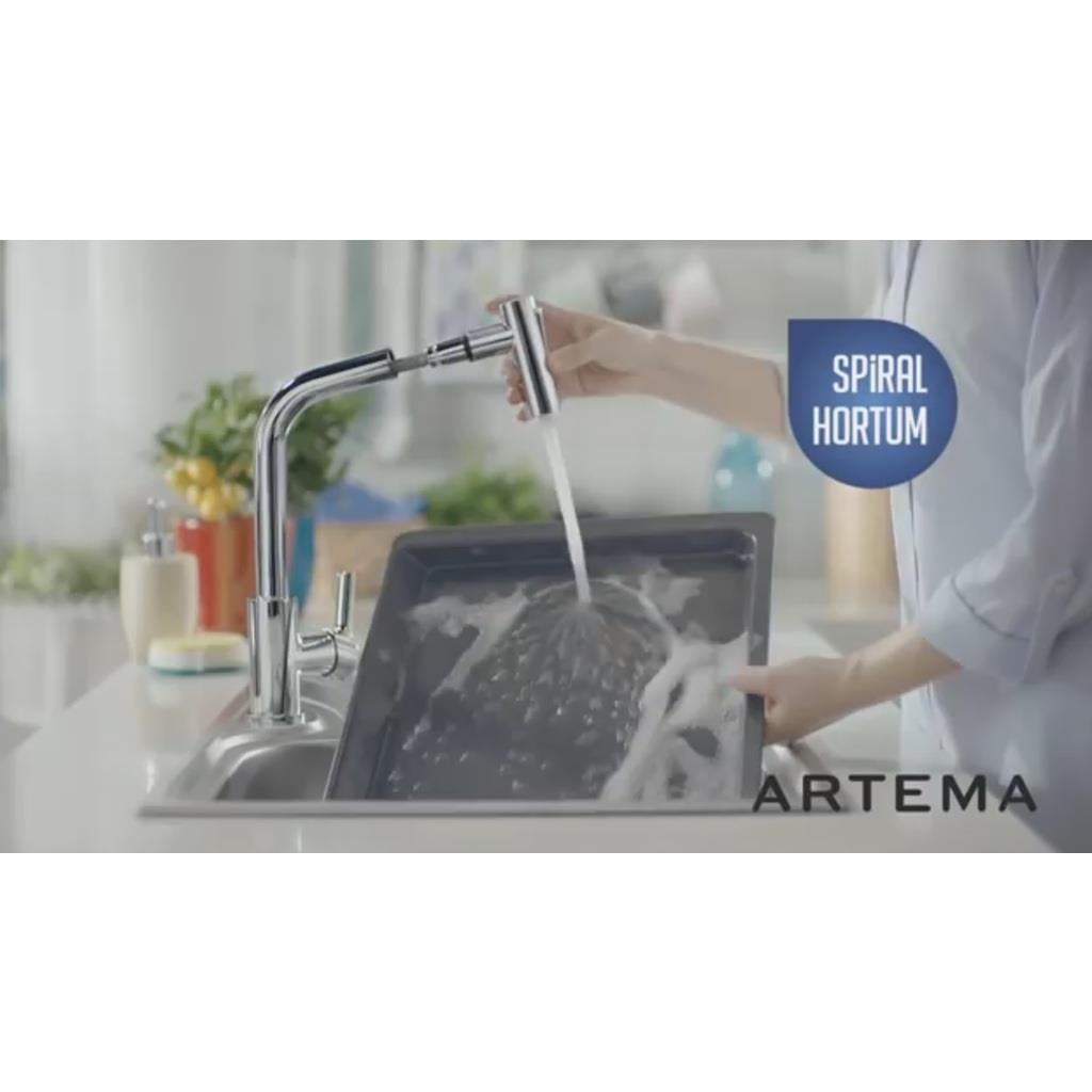 Artema Maestro Pull Out Spiralli Mutfak Eviye Bataryası A42146