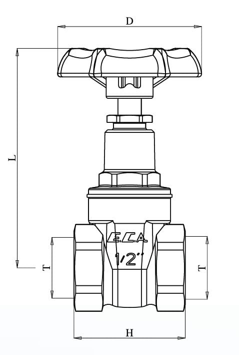 ECA 1 1/2 Şiber Valf 601003044