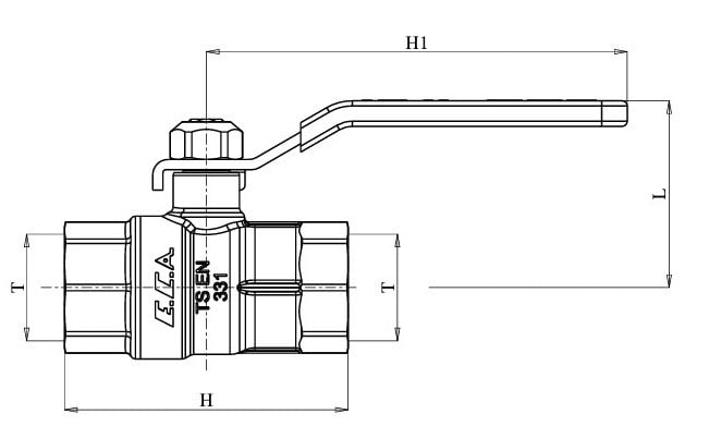 ECA 1 Doğalgaz Küresel Vana / Valf MOP 0,5 602122475