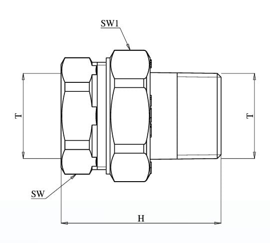 ECA 1 Düz Rakor / Rekor 601002009