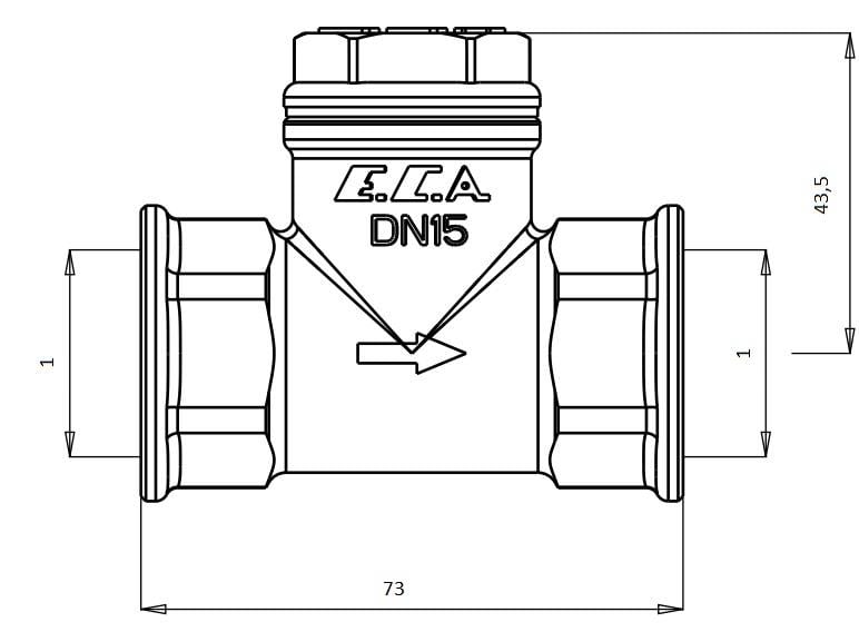 ECA 1 Yatay Çekvalf 601007024