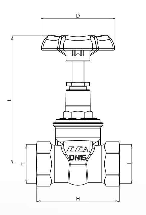 ECA 1/2 Şiber Valf 601003019